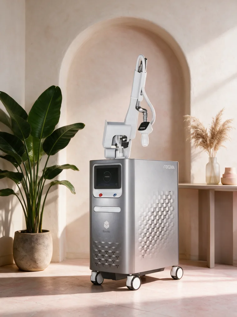 The ilooda Reepot laser system in a Marie Jé Aesthetics treatment room